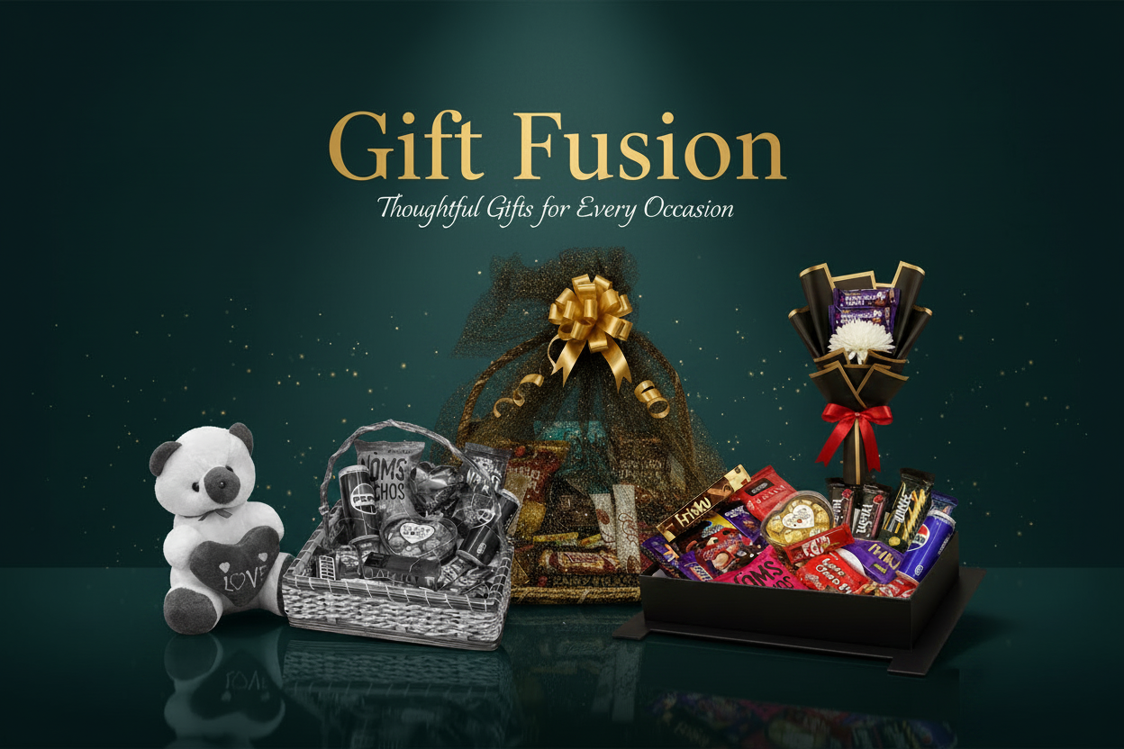 Gift Fusion Banner - Teal Background